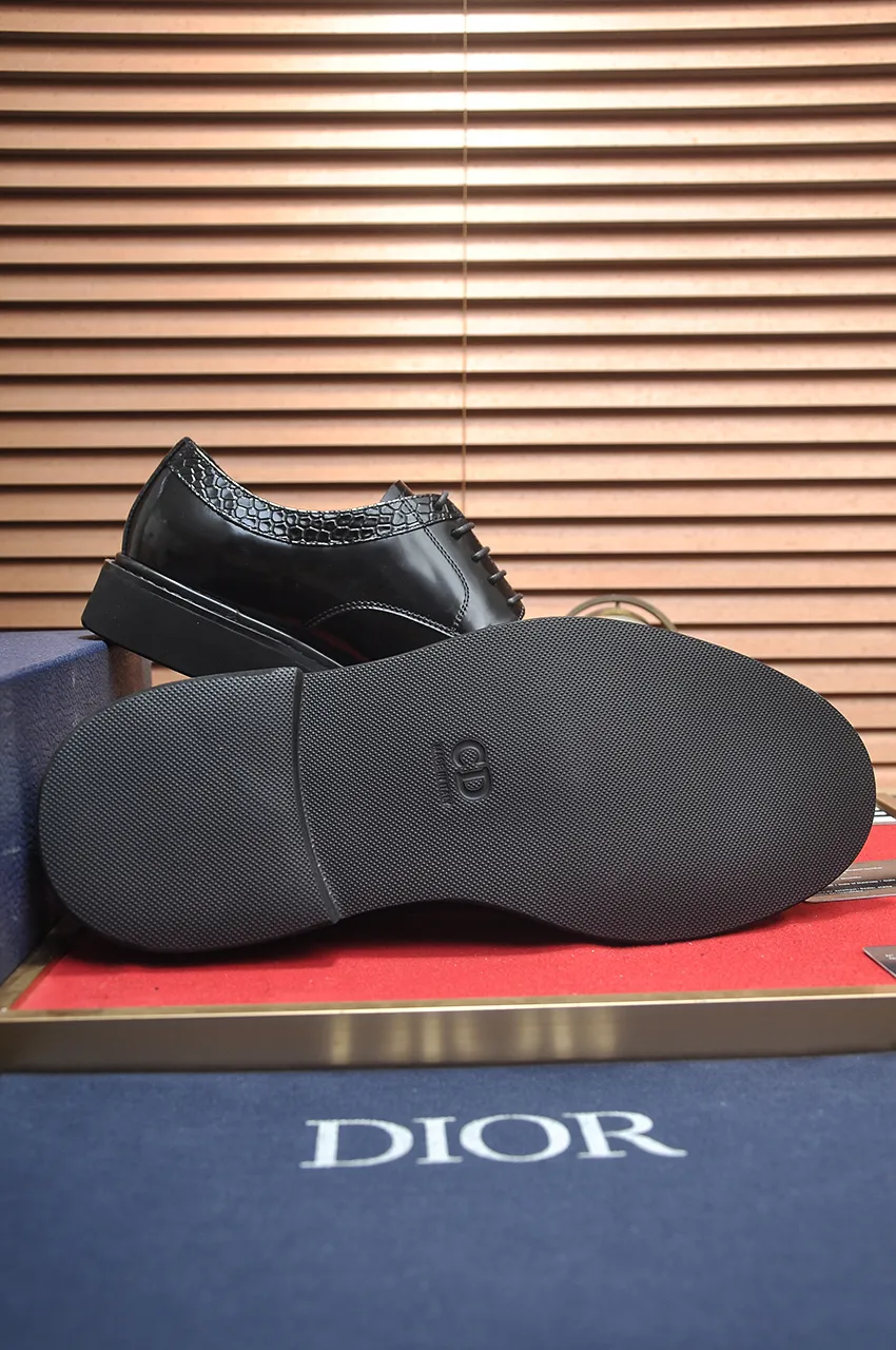 Men's shoes 💰780💶[Dior] (water-dyed cowhide lining) Dior original 1:1 high-quality factory, imported original materials, imported raw cowhide, water-dyed cowhide lining, original TPU outsole, code number: 39-44 (38 45 custom-made, non-refundable)